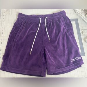 Native American Men's Purple Athletic Shorts